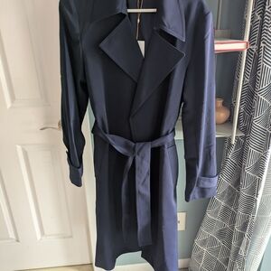 Quince Navy Trench Coat